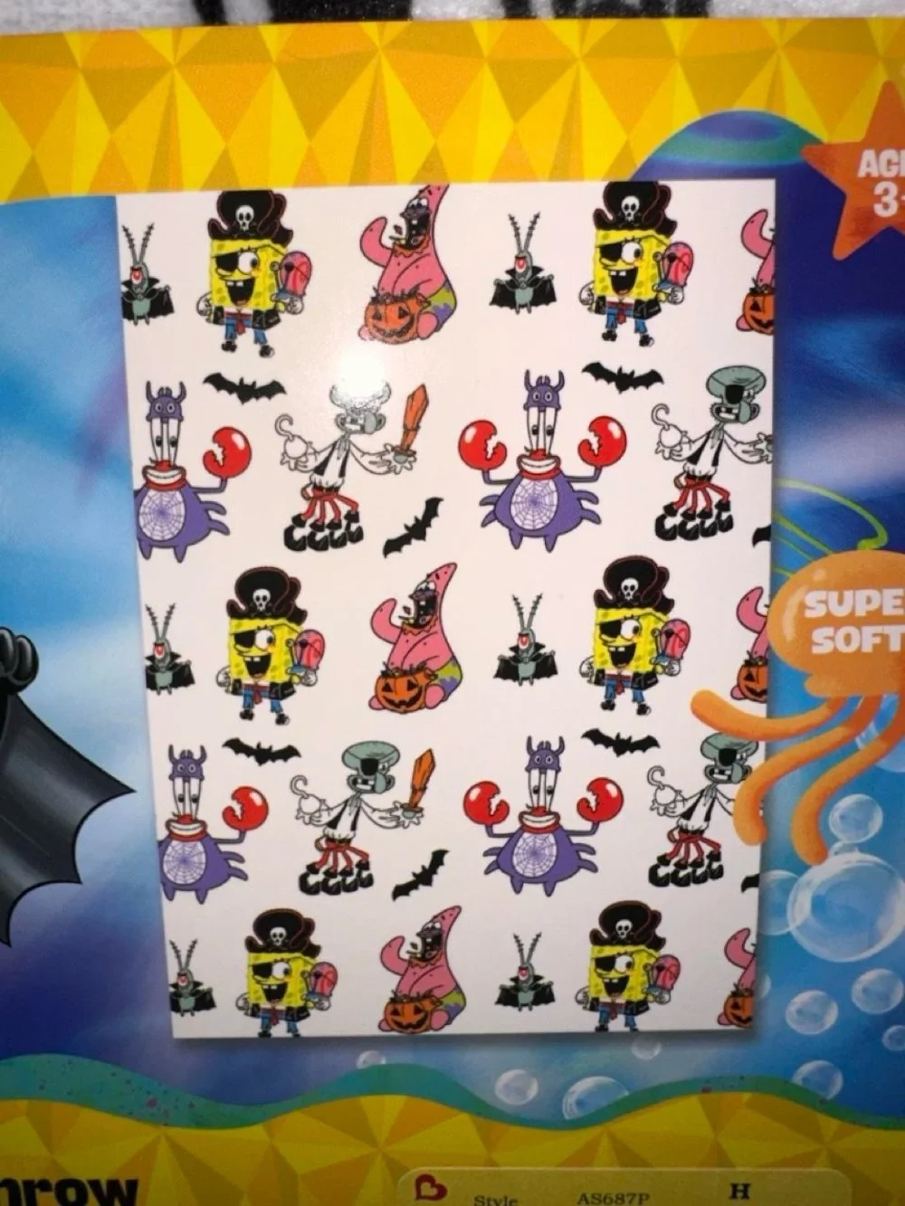 SpongeBob SquarePants Halloween Plush Throw Blanket